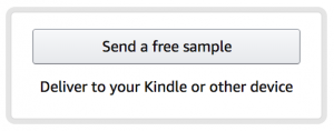 A screenshot of the Amazon website to send a free sample of a book to your device
