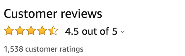 Amazon Rating for THE TESTAMENTS: 4.5 out of 5