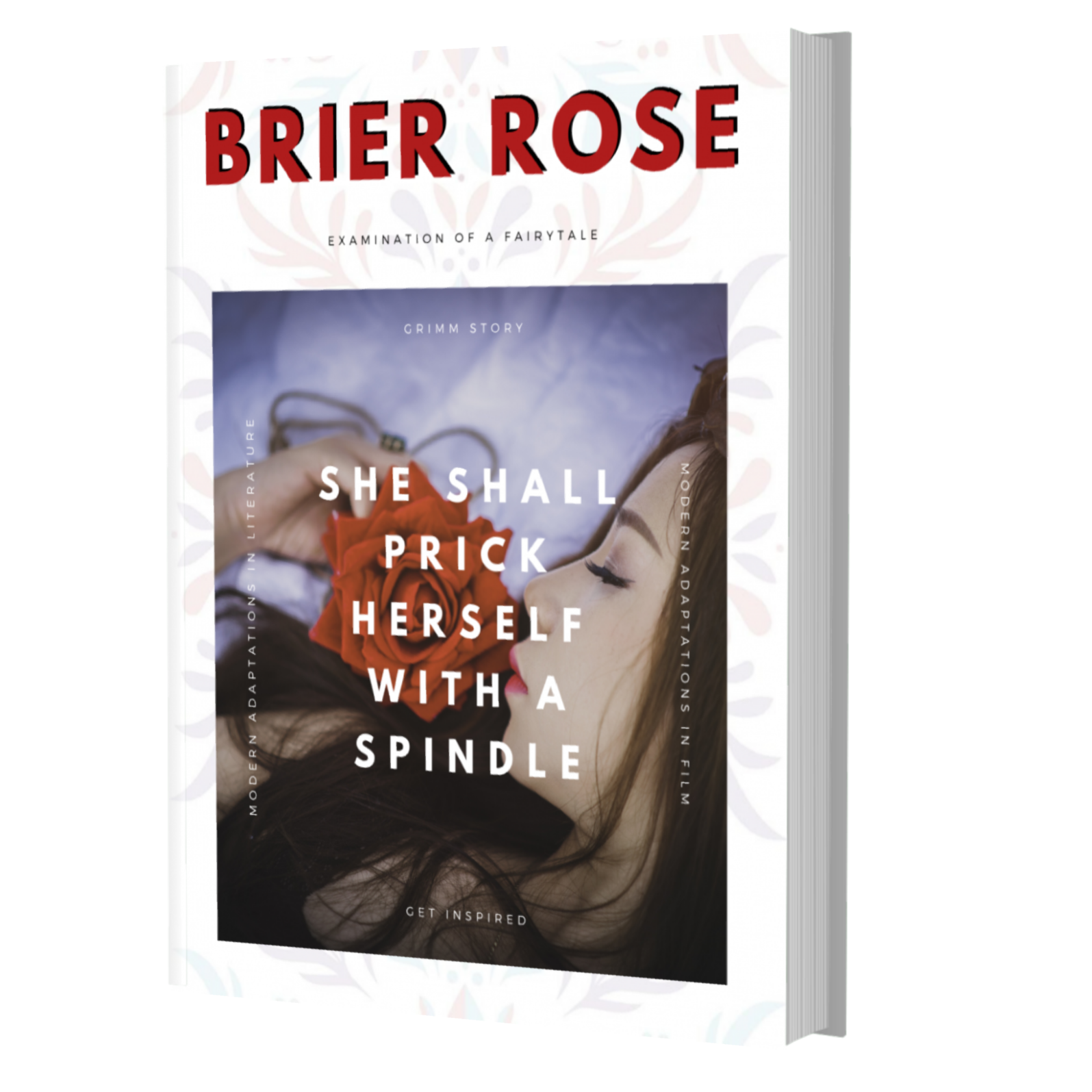 A mock book cover for the Brier Rose examinations of a fairytale ebook