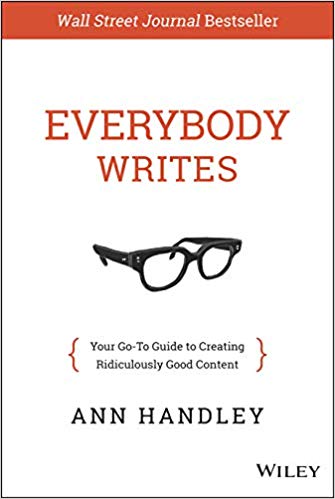 Book cover for EVERYBODY WRITES by Ann Handley