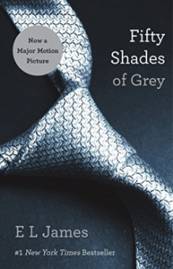 The cover for the bestselling novel FIFTY SHADES OF GREY