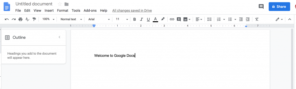 Google Docs is an online writing software