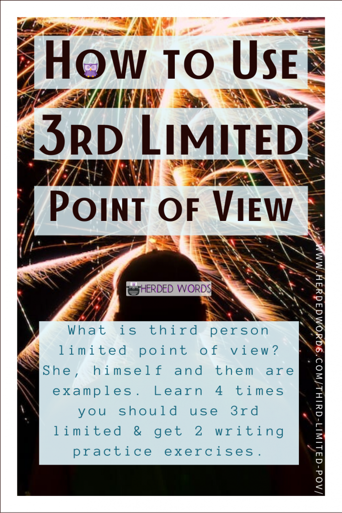 Pin This: How to Use 3rd Limited Point of View (What is third person limited point of view? She, himself, and them are examples. Learn 4 times you should use it in your novel).