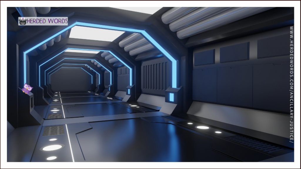 the interior of a spaceship