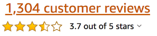 Amazon customer rating for the novel Less