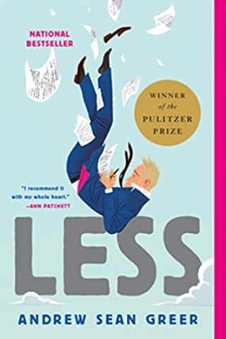 The cover for the award winning novel LESS