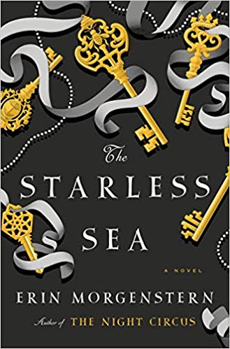 book cover for the novel THE STARLESS SEA by Erin Morgenstern