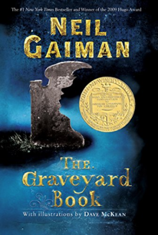 The cover for the award winning novel THE GRAVEYARD BOOK