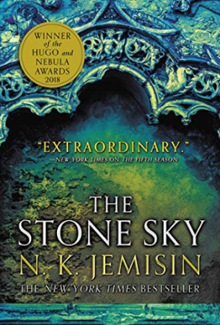 The cover for the award winning novel THE STONE SKY