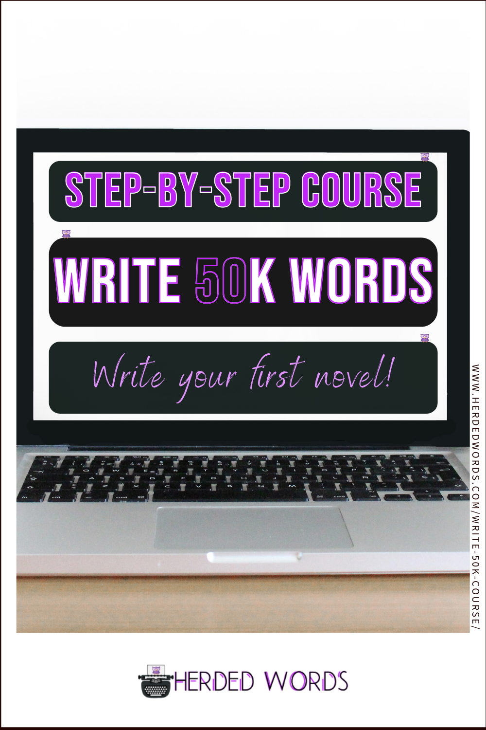 Image Link to Write 50,000 Words Course (a Step by Step Course to write your first book)