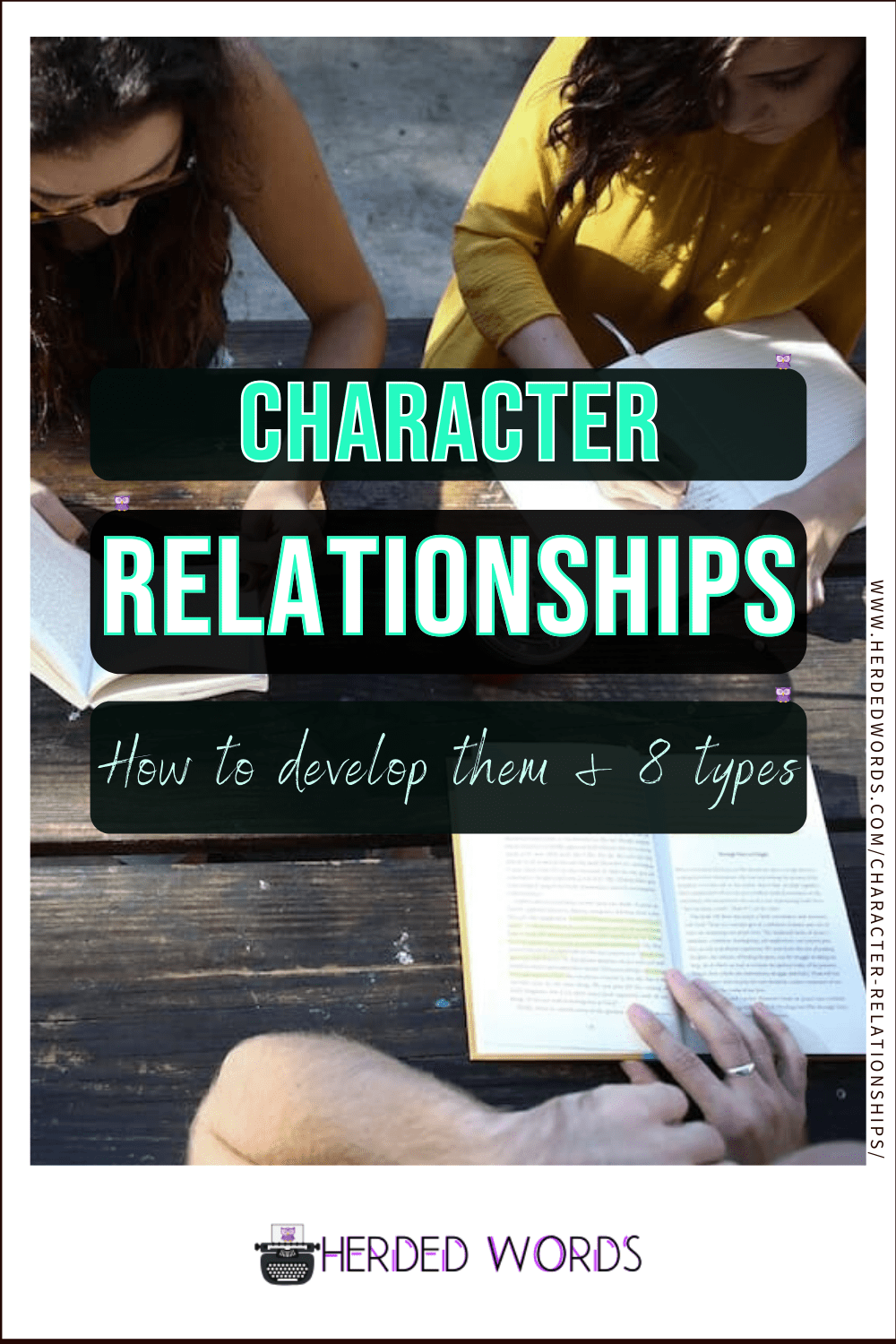 Image link to character relationships (how to develop them & 8 types)