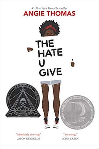 The cover of the young adult novel THE HATE U GIVE.